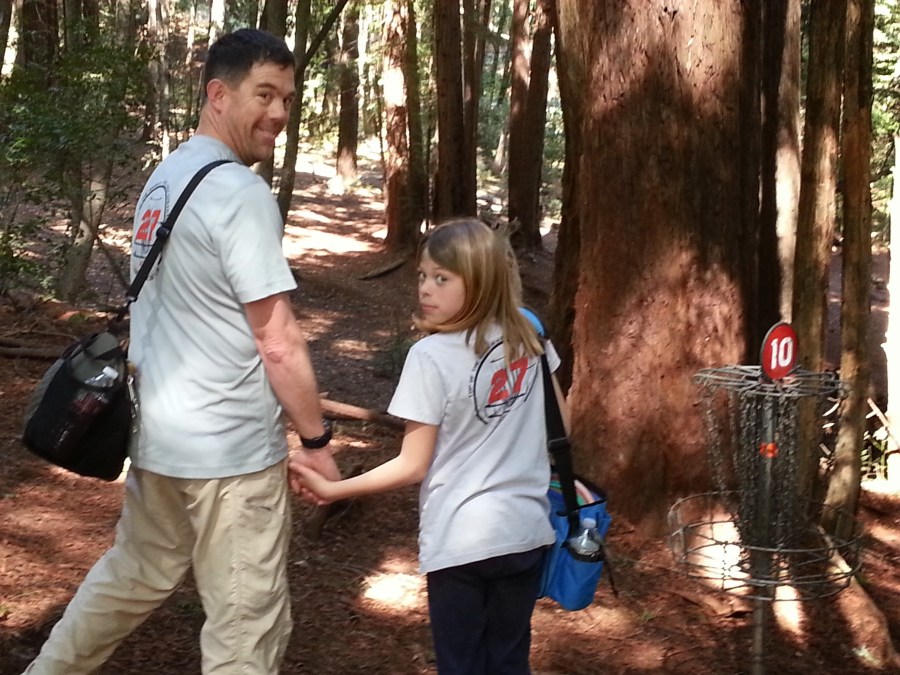 Lili Trageser and her dad